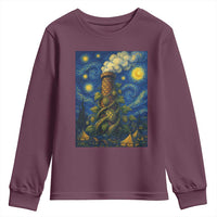 Starry Night Hops Brewery Youth Sweatshirt Vintage Hops Beer Lover Painterly