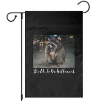 Its Ok To Be Different Jimothy Raccoon Garden Flag Funny Short Spine Wildlife