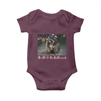 Its Ok To Be Different Jimothy Raccoon Baby Onesie Funny Short Spine Wildlife