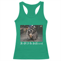 Its Ok To Be Different Jimothy Raccoon Racerback Tank Top Funny Short Spine Wildlife