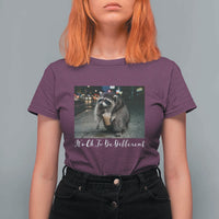 Its Ok To Be Different Jimothy Raccoon T Shirt For Women Funny Short Spine Wildlife