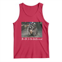 Its Ok To Be Different Jimothy Raccoon Tank Top Funny Short Spine Wildlife