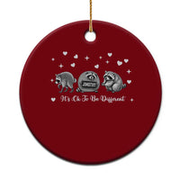 Its Ok To Be Different Jimothy Raccoon Ceramic Ornament Cute Trash Panda Viral Animal Lover Gift