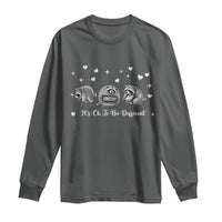 Its Ok To Be Different Jimothy Raccoon Long Sleeve Shirt Cute Trash Panda Viral Animal Lover Gift