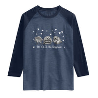 Its Ok To Be Different Jimothy Raccoon Raglan Shirt Cute Trash Panda Viral Animal Lover Gift