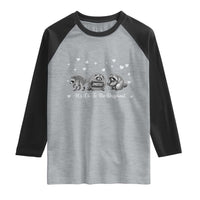 Its Ok To Be Different Jimothy Raccoon Raglan Shirt Cute Trash Panda Viral Animal Lover Gift