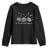 Its Ok To Be Different Jimothy Raccoon Youth Sweatshirt Cute Trash Panda Viral Animal Lover Gift