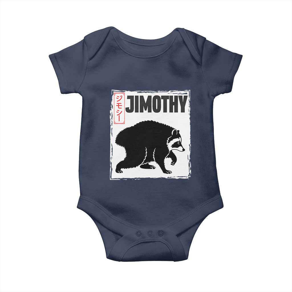 Jimothy The Raccoon Baby Onesie Japanese Style Trash Panda Graphic