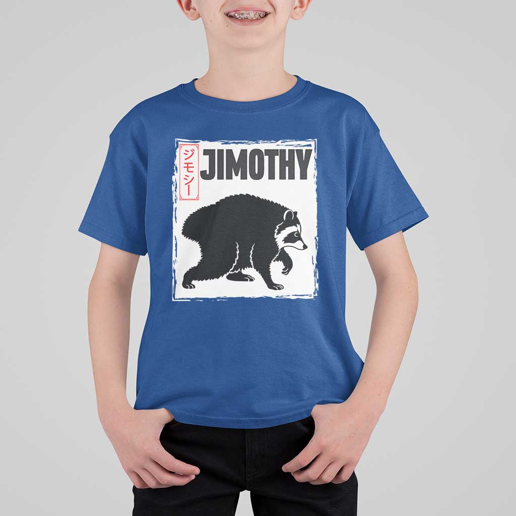 Jimothy The Raccoon T Shirt For Kid Japanese Style Trash Panda Graphic