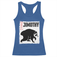 Jimothy The Raccoon Racerback Tank Top Japanese Style Trash Panda Graphic