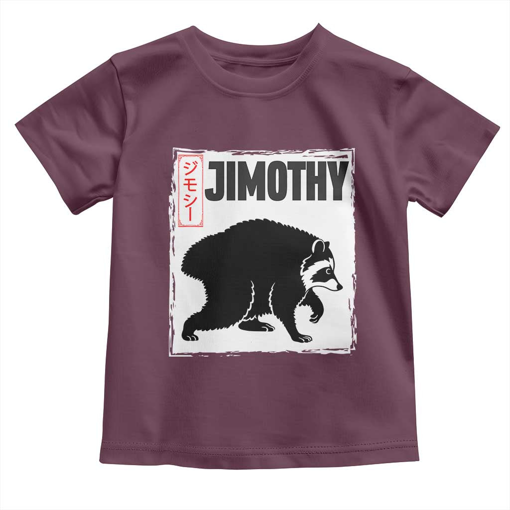 Jimothy The Raccoon Toddler T Shirt Japanese Style Trash Panda Graphic