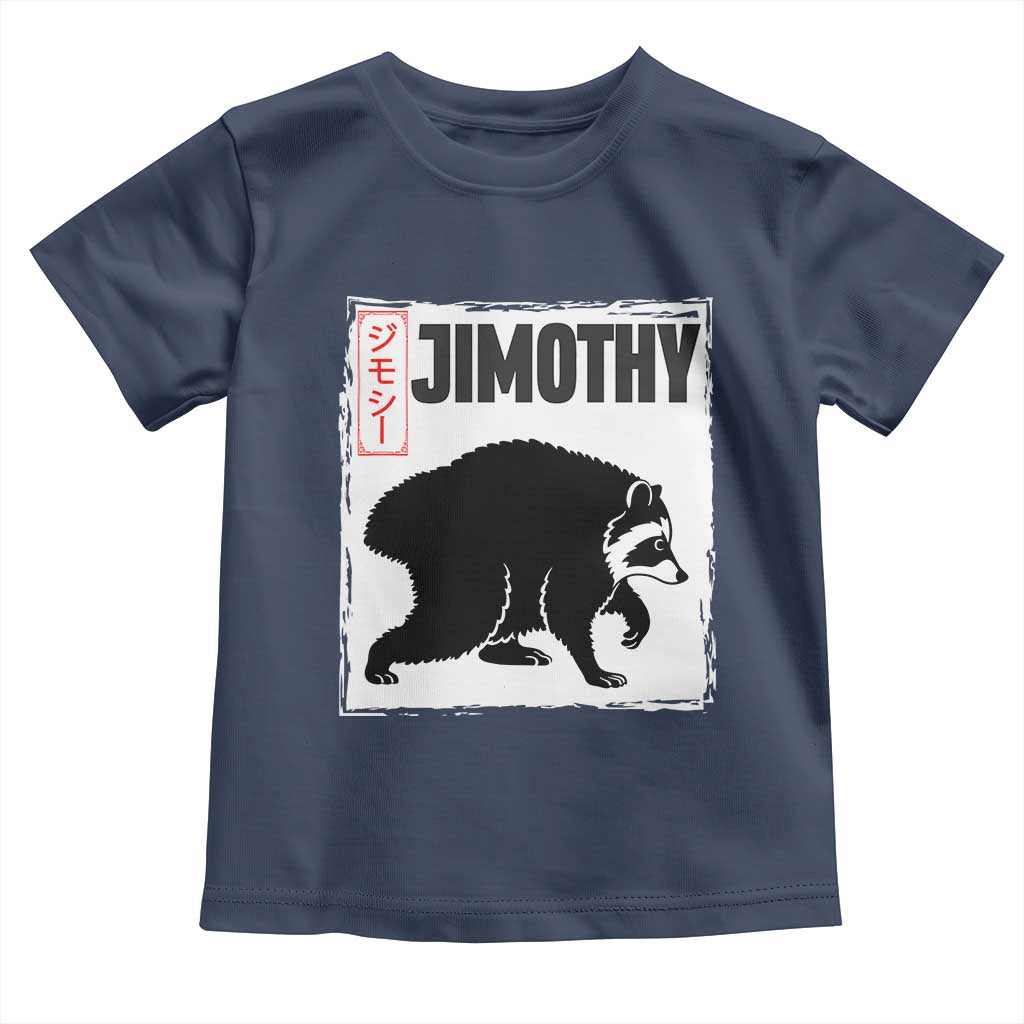 Jimothy The Raccoon Toddler T Shirt Japanese Style Trash Panda Graphic