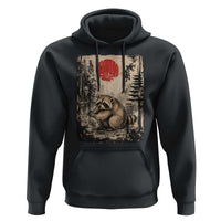 Vintage Japanese Ukiyoe Raccoon Hoodie Seattle Short Spine Trash Panda