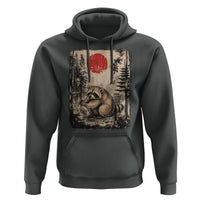 Vintage Japanese Ukiyoe Raccoon Hoodie Seattle Short Spine Trash Panda
