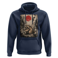 Vintage Japanese Ukiyoe Raccoon Hoodie Seattle Short Spine Trash Panda