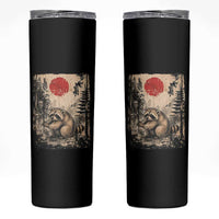 Vintage Japanese Ukiyoe Raccoon Skinny Tumbler Seattle Short Spine Trash Panda