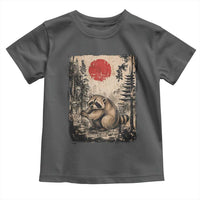Vintage Japanese Ukiyoe Raccoon Toddler T Shirt Seattle Short Spine Trash Panda