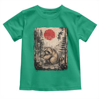 Vintage Japanese Ukiyoe Raccoon Toddler T Shirt Seattle Short Spine Trash Panda