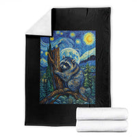 Seattle Trash Panda Starry Night Graphic Throw Blanket Funny Short King Raccoon