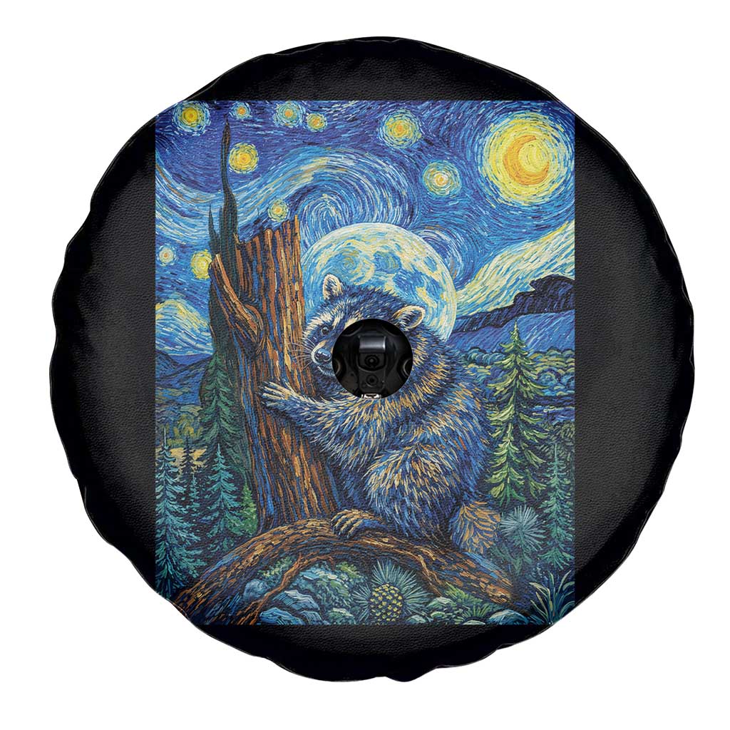 Seattle Trash Panda Starry Night Graphic Spare Tire Cover Funny Short King Raccoon