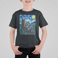 Seattle Trash Panda Starry Night Graphic T Shirt For Kid Funny Short King Raccoon