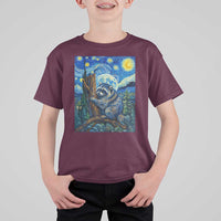 Seattle Trash Panda Starry Night Graphic T Shirt For Kid Funny Short King Raccoon
