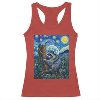 Seattle Trash Panda Starry Night Graphic Racerback Tank Top Funny Short King Raccoon