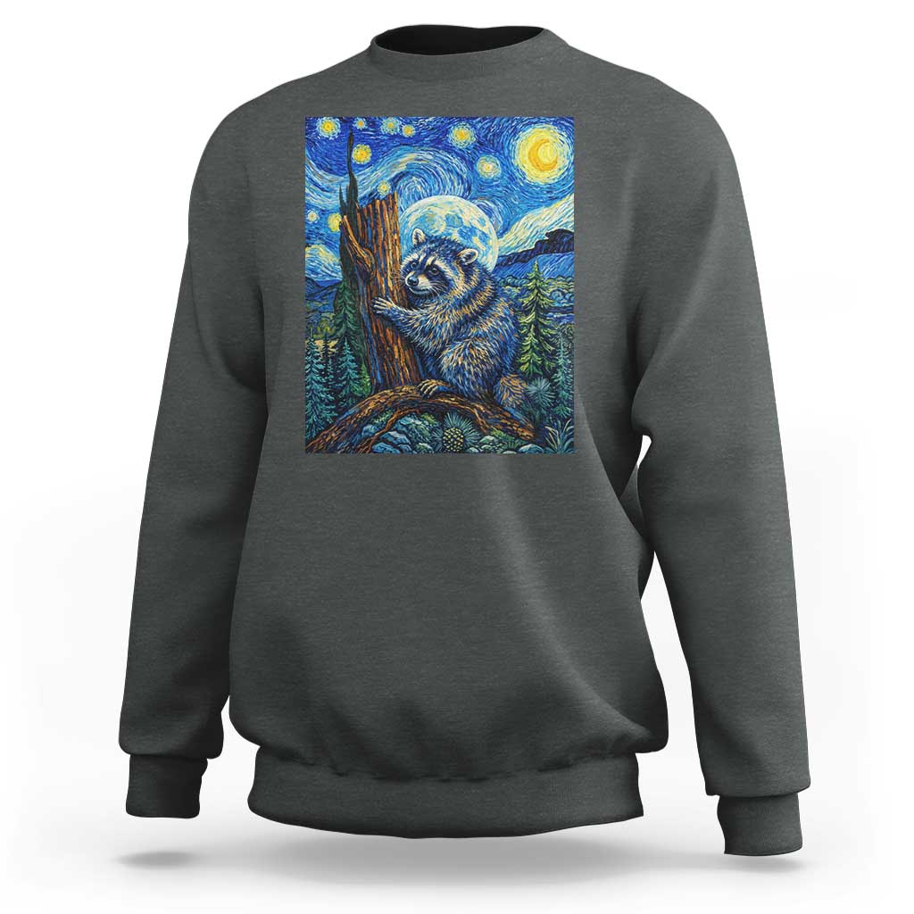 Seattle Trash Panda Starry Night Graphic Sweatshirt Funny Short King Raccoon