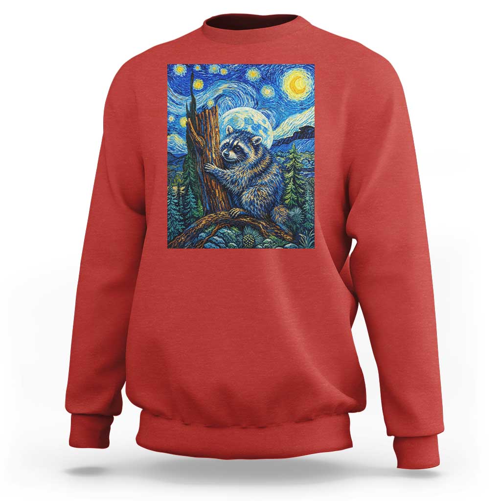 Seattle Trash Panda Starry Night Graphic Sweatshirt Funny Short King Raccoon