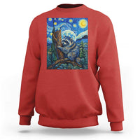 Seattle Trash Panda Starry Night Graphic Sweatshirt Funny Short King Raccoon
