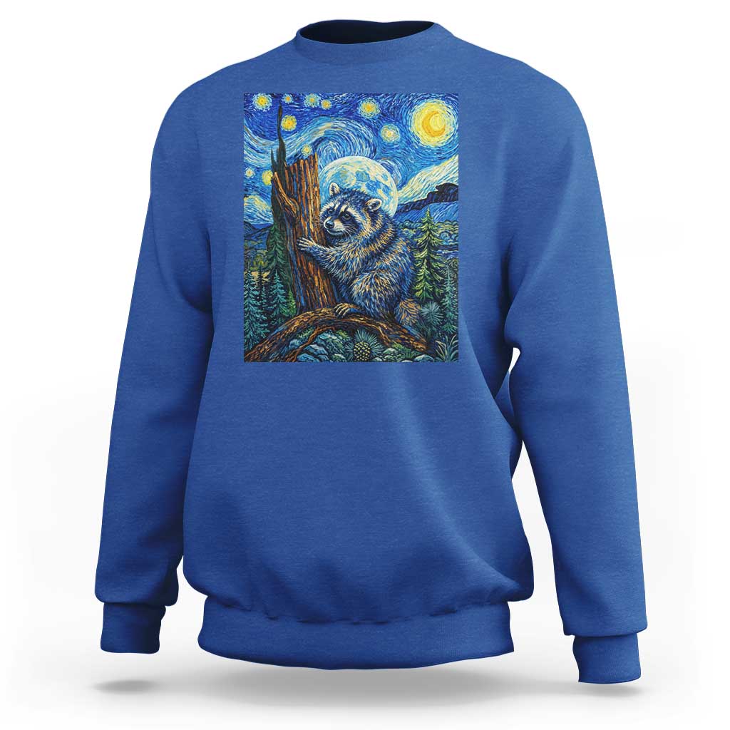 Seattle Trash Panda Starry Night Graphic Sweatshirt Funny Short King Raccoon