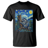 Seattle Trash Panda Starry Night Graphic T Shirt Funny Short King Raccoon