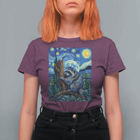 Seattle Trash Panda Starry Night Graphic T Shirt For Women Funny Short King Raccoon
