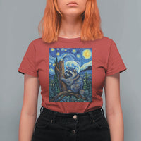 Seattle Trash Panda Starry Night Graphic T Shirt For Women Funny Short King Raccoon