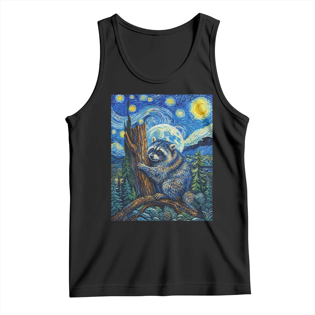 Seattle Trash Panda Starry Night Graphic Tank Top Funny Short King Raccoon