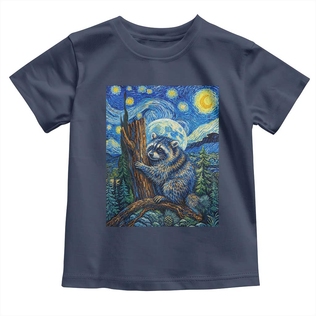 Seattle Trash Panda Starry Night Graphic Toddler T Shirt Funny Short King Raccoon