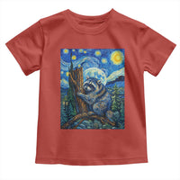 Seattle Trash Panda Starry Night Graphic Toddler T Shirt Funny Short King Raccoon