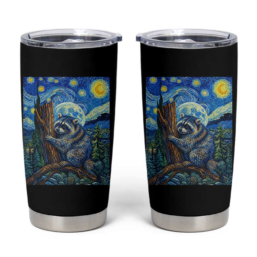 Seattle Trash Panda Starry Night Graphic Tumbler Cup Funny Short King Raccoon