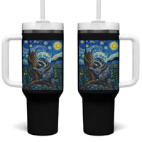 Seattle Trash Panda Starry Night Graphic Tumbler With Handle Funny Short King Raccoon