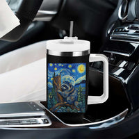 Seattle Trash Panda Starry Night Graphic Tumbler With Handle Funny Short King Raccoon