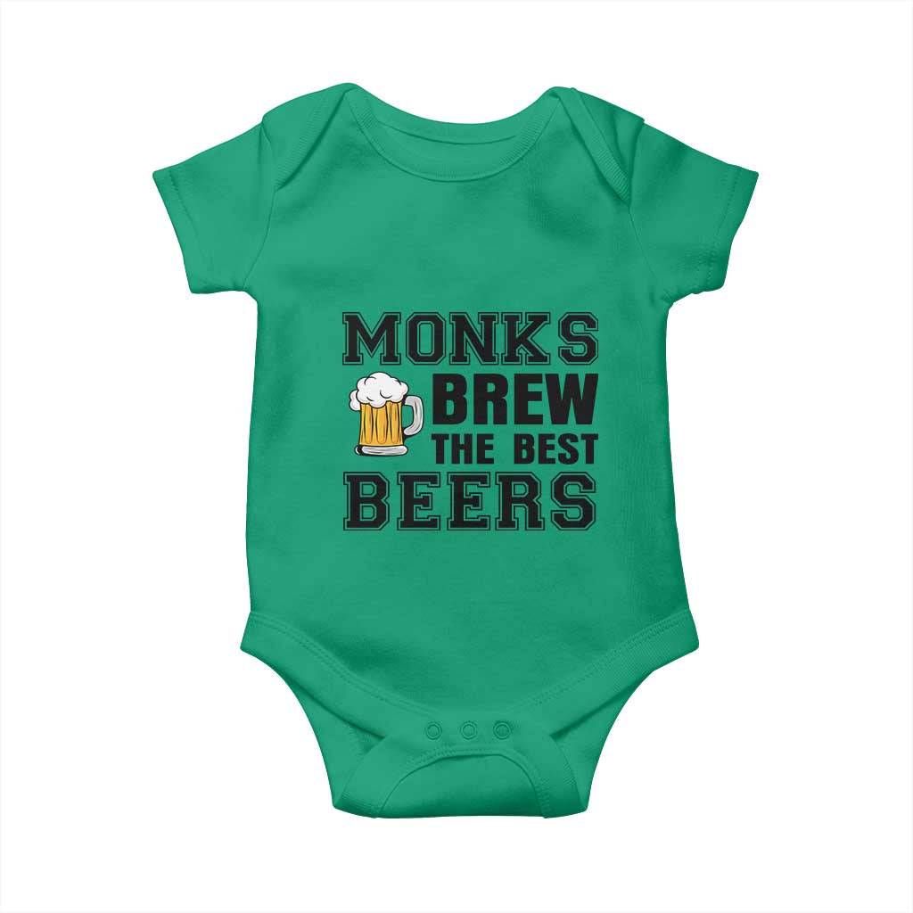 Monks Brew The Best Beers Baby Onesie Funny Craft Beer Brewer
