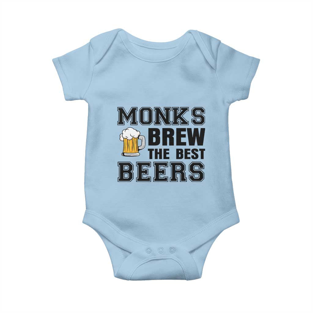 Monks Brew The Best Beers Baby Onesie Funny Craft Beer Brewer