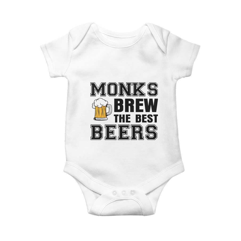 Monks Brew The Best Beers Baby Onesie Funny Craft Beer Brewer
