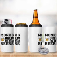 Monks Brew The Best Beers 4 in 1 Can Cooler Tumbler Funny Craft Beer Brewer