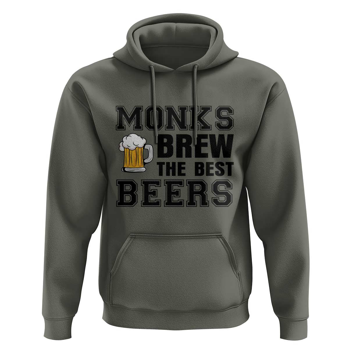 Monks Brew The Best Beers Hoodie Funny Craft Beer Brewer