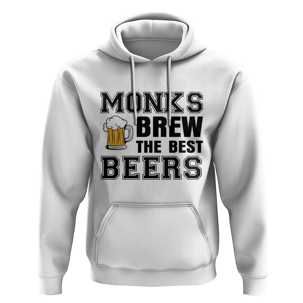 Monks Brew The Best Beers Hoodie Funny Craft Beer Brewer