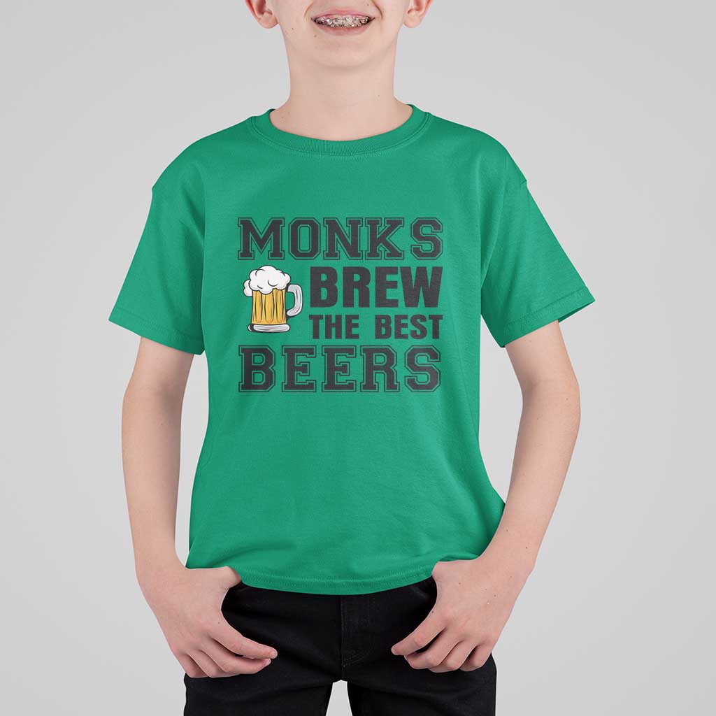 Monks Brew The Best Beers T Shirt For Kid Funny Craft Beer Brewer