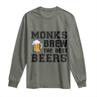 Monks Brew The Best Beers Long Sleeve Shirt Funny Craft Beer Brewer