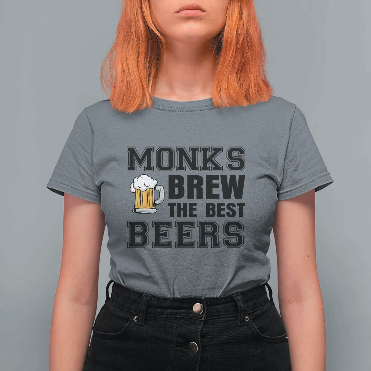 Monks Brew The Best Beers T Shirt For Women Funny Craft Beer Brewer