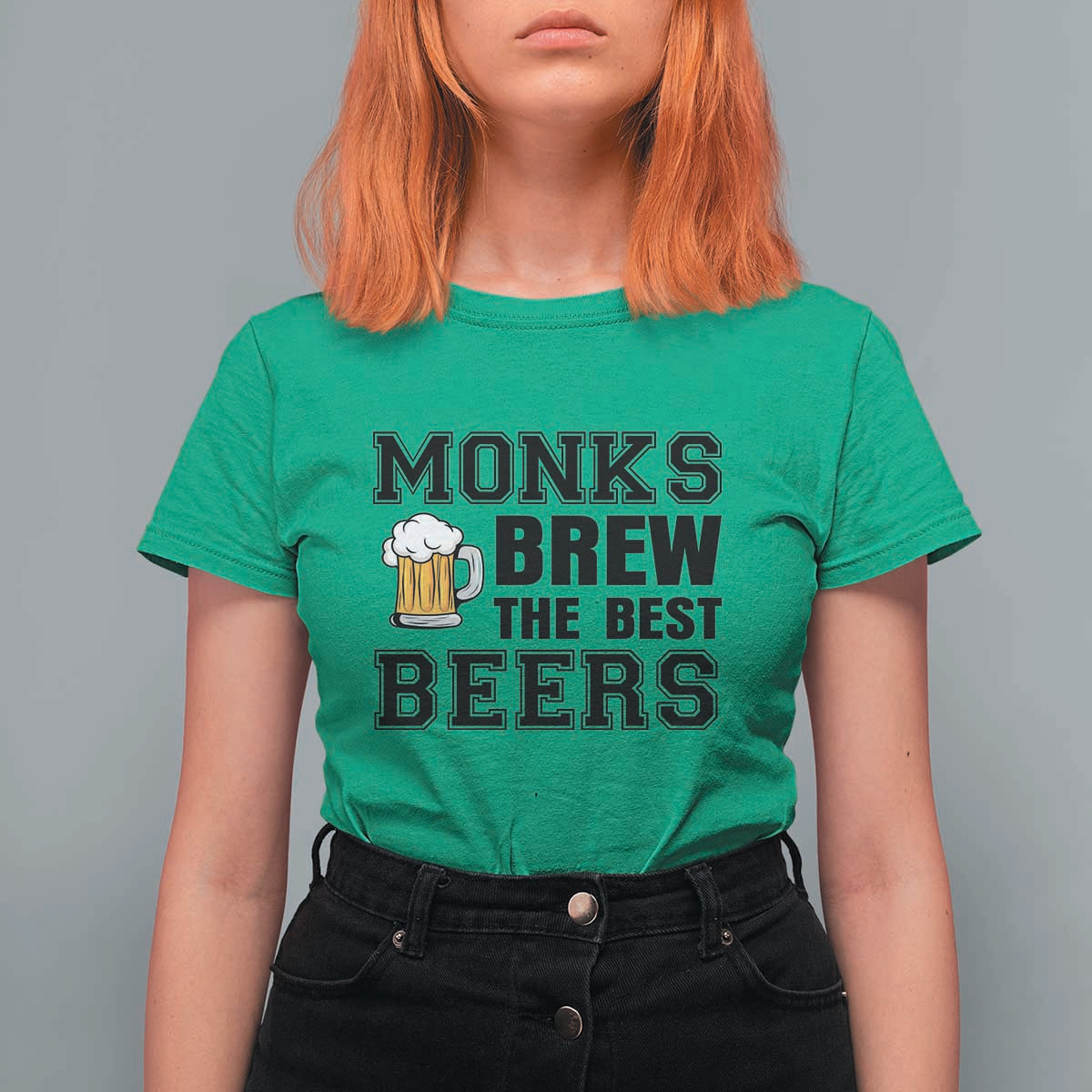 Monks Brew The Best Beers T Shirt For Women Funny Craft Beer Brewer